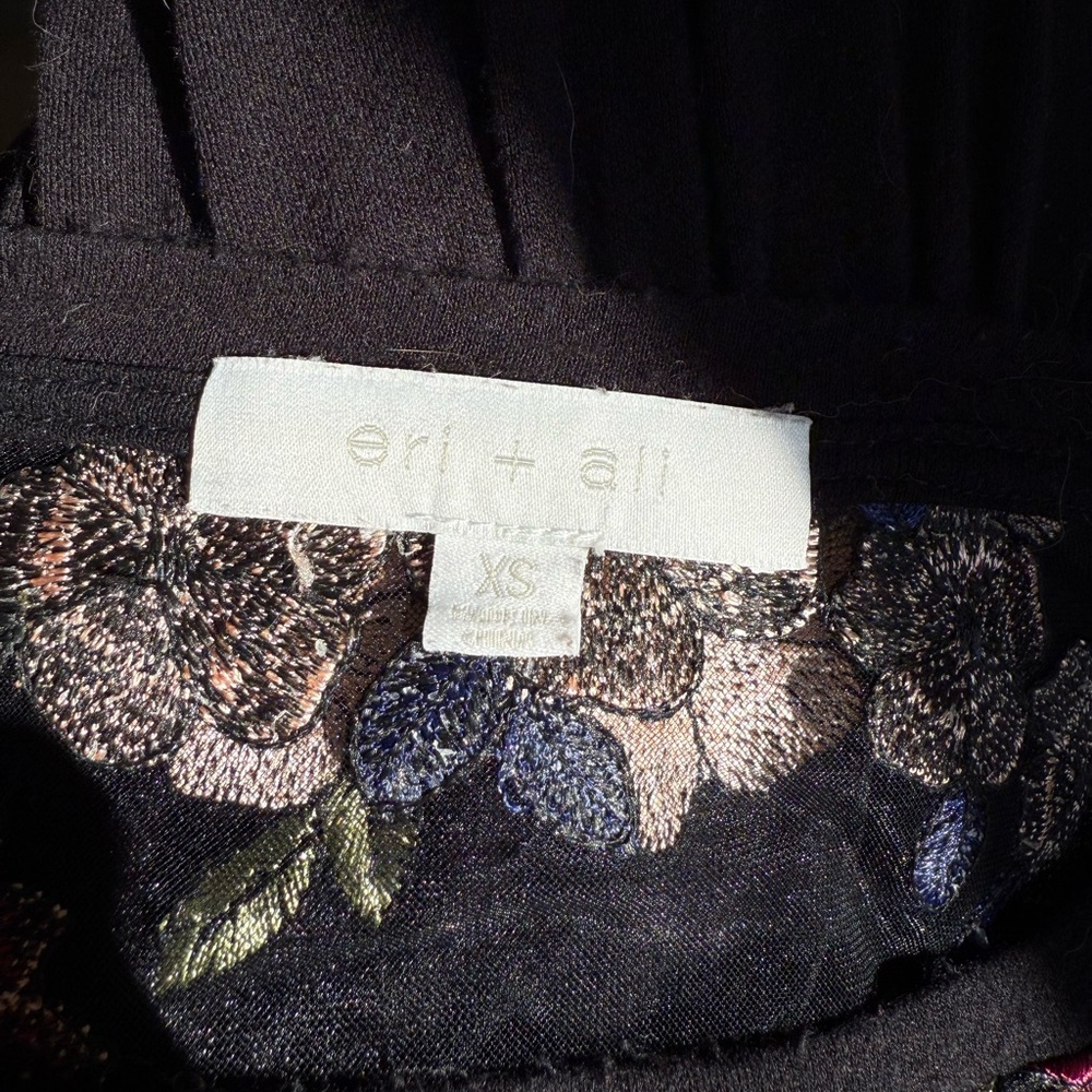 Anthropologie Eri + Ali ornate floral embroidery top - Picture 8 of 8